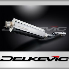 SUZUKI GSXR1000 K9 2009-11 DECAT 350mm OVAL STAINLESS BSAU SILENCER EXHAUST KIT