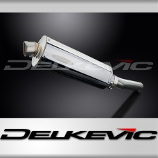 Kawasaki 1000 Versys 2010-2014 350mm Oval Stainless Exhaust Silencer Can Kit