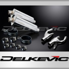 YAMAHA V-MAX 1200 1984-2007 350mm OVAL STAINLESS BSAU SILENCER EXHAUST KIT