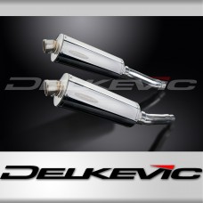 YAMAHA TRX850 1995-1999 350mm OVAL STAINLESS BSAU SILENCER EXHAUST KIT