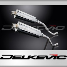 YAMAHA XT660X XT660R 2004-2016 350mm OVAL STAINLESS BSAU SILENCER EXHAUST KIT