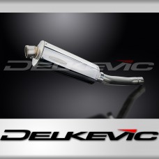 SUZUKI GS500E GS500F 1989-2009 350mm OVAL STAINLESS BSAU SILENCER EXHAUST KIT
