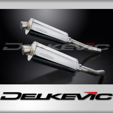 SUZUKI GSX1300R HAYABUSA 2008-2020 350mm OVAL STAINLESS SILENCER EXHAUST KIT