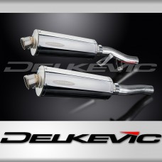 KAWASAKI GTR1000 CONCOURS 86-06 350mm OVAL STAINLESS BSAU SILENCER EXHAUST KIT