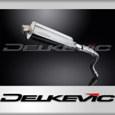 HONDA CB600F HORNET 03-06 HI LEV 350mm OVAL STAINLESS BSAU SILENCER EXHAUST KIT