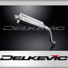 SUZUKI SV650 1998-2002 Hi-LEVEL 350mm OVAL STAINLESS BSAU SILENCER EXHAUST KIT