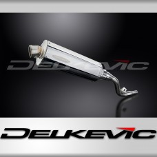 SUZUKI DR125 SM 2005-2014 350mm OVAL STAINLESS BSAU SILENCER EXHAUST KIT