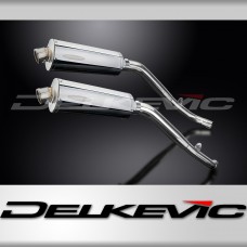 HONDA XL1000 V VARADERO 1999-14 350mm OVAL STAINLESS BSAU SILENCER EXHAUST KIT