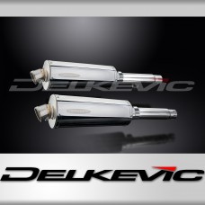 HONDA CB450 K3-K7 1970-1974 350mm OVAL STAINLESS BSAU SILENCER EXHAUST KIT