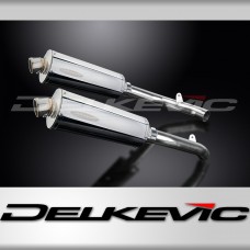 HONDA VTR1000 SP2 2002-2010 350mm OVAL STAINLESS BSAU SILENCER EXHAUST KIT