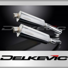 KAWASAKI Z1000 2010-2020 350mm OVAL STAINLESS BSAU SILENCER EXHAUST KIT