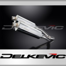 YAMAHA XT660Z TENERE 08-16 350mm OVAL STAINLESS BSAU SILENCER EXHAUST KIT