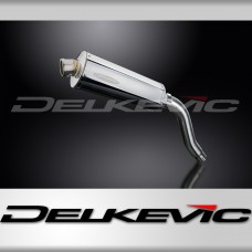 HONDA XL650V TRANSALP 2000-2008 350mm OVAL STAINLESS BSAU SILENCER EXHAUST KIT