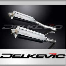 KAWASAKI Z1000 2007-2009 350mm OVAL STAINLESS BSAU SILENCER EXHAUST KIT