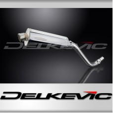 SUZUKI DR650 SE 1996-2019 350mm OVAL STAINLESS BSAU SILENCER EXHAUST KIT