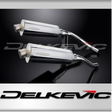 SUZUKI GW250 INAZUMA 2012-2018 350mm OVAL STAINLESS BSAU SILENCER EXHAUST KIT