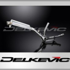 SUZUKI DL650 V-STROM ABS 2012-16 350mm OVAL STAINLESS BSAU SILENCER EXHAUST KIT