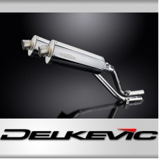 HONDA NX650 DOMINATOR 1995-2002 350mm OVAL STAINLESS BSAU SILENCER EXHAUST KIT