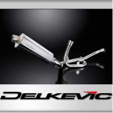 SUZUKI DL1000 V-STROM 14-20 DECAT 350mm OVAL STAINLESS BSAU SILENCER EXHAUST KIT