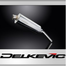 SUZUKI DR650 1990-1995 350mm OVAL STAINLESS BSAU SILENCER EXHAUST KIT