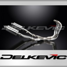 KAWASAKI ZZR400/600 1990-2009 FULL 4-2 EXHAUST SYSTEM 225mm STAINLESS SILENCERS