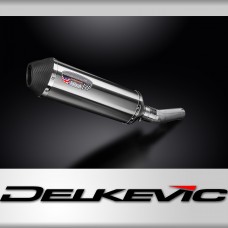 Honda CBR600F 1991-1998 Delkevic 343mm X-Oval Stainless Exhaust Silencer Can Kit