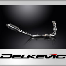 DAYTONA 675 675R 09-12 225mm CARBON FIBRE OVAL SILENCER 3-1 COMPLETE 