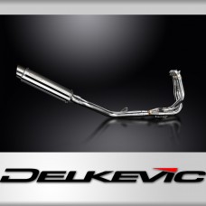 DAYTONA 675 675R 09-12 350mm STAINLESS ROUND SILENCER 3-1 COMPLETE 