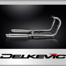 Kawasaki W650 W800 2019-2024 Full Exhaust System 350mm Stainless Round Silencers