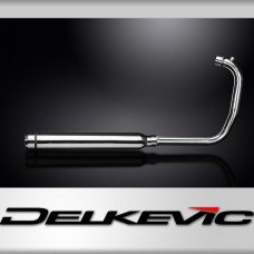 Royal Enfield Meteor 2021-24 Complete Exhaust 550mm Bull Nose Silencer Stainless