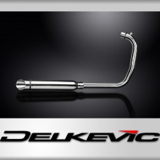 350 METEOR 2021-2024 / COMPLETE SYSTEM 410mm CUSTOM SILENCER WITH SLASH CUT END 304 STAINLESS STEEL