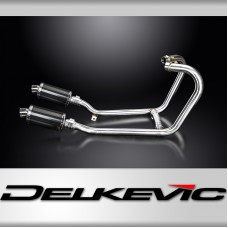 1200 THRUXTON R/RS 2016-2024 / DS70 OVAL 225mm (9 inch) CARBON FIBRE SILENCER 2 into 2 COMPLETE SYST