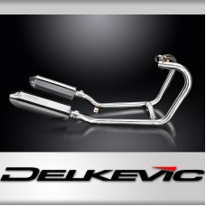 1200 THRUXTON R/RS 2016-2024 / TRI-OVAL 320mm (13 inch) LH + RH STAINLESS STEEL SILENCERS 2 into 2 C