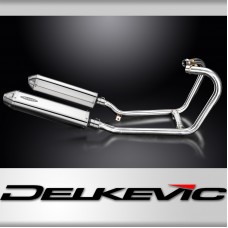 Triumph Thruxton 1200 R/RS 16-24 Exhaust 2-2 420mm Tri-Oval Stainless Silencers