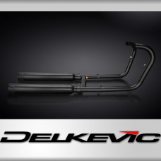 Kawasaki W650 W800 19-24 Exhaust 2-2 550mm Bull Nose Silencers Stainless Ceramic