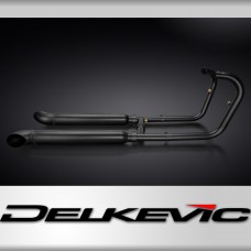 Kawasaki W650 W800 19-24 Exhaust 2-2 550mm Turn Out Silencers Stainless Ceramic