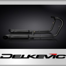 Kawasaki W650 W800 19-24 Exhaust 2-2 410mm Turn Out Silencers Stainless Ceramic