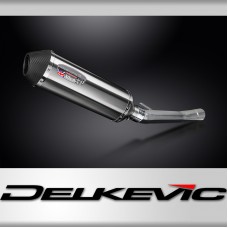 SUZUKI GSX750F SPORTS 1998-2005 343mm X-OVAL STAINLESS SILENCER EXHAUST KIT