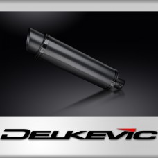 DELKEVIC CERAMIC ROUND 350mm SILENCER 304 STAINLESS STEEL INC: CLAMP & REMOVABLE BAFFLE