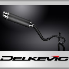SUZUKI DR650SE 1996-2023 ROUND 350mm CARBON SILENCER CERAMIC FULL EXHAUST SYSTEM