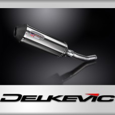 Kawasaki KLR650A 1987-2007 343mm X-Oval Stainless Exhaust Silencer Can Kit