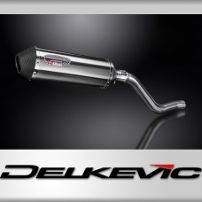 Kawasaki KLR650C 1995-2003 343mm X-Oval Stainless Right Exhaust Silencer Kit