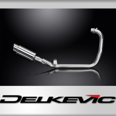 Royal Enfield Scram 411 2022-24 Complete Exhaust 200mm Stainless Round Silencer