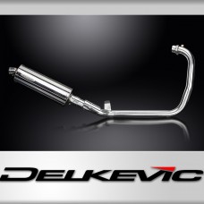 Royal Enfield Scram 411 2022-2024 Complete Exhaust 350mm Oval Stainless Silencer