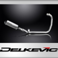 Royal Enfield Scram 411 2022-24 Complete Exhaust 260mm X-Oval Titanium Silencer