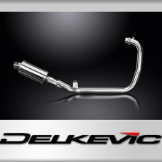 Royal Enfield Scram 411 2022-2023 Complete Exhaust 225mm Oval Stainless Silencer