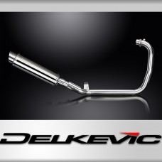 Royal Enfield Scram 411 2022-24 Complete Exhaust 350mm Round Stainless Silencer