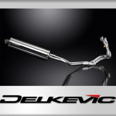 CFMOTO 650NK 2016-2023 Complete Exhaust System 450mm Oval Stainless Silencer