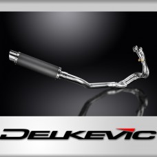 CFMOTO 650NK 2016-2023 Complete Exhaust System 350mm Round Carbon Fibre Silencer