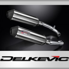 Honda VTR1000 Firestorm 1997-03 2 x 343mm X-Oval Stainless Exhaust Silencers Kit